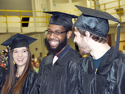 Students at Commencement