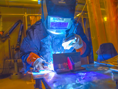 Welding Student