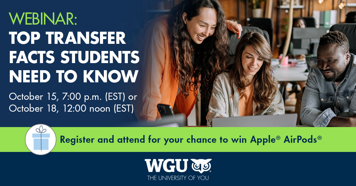 WGU National Transfer Week